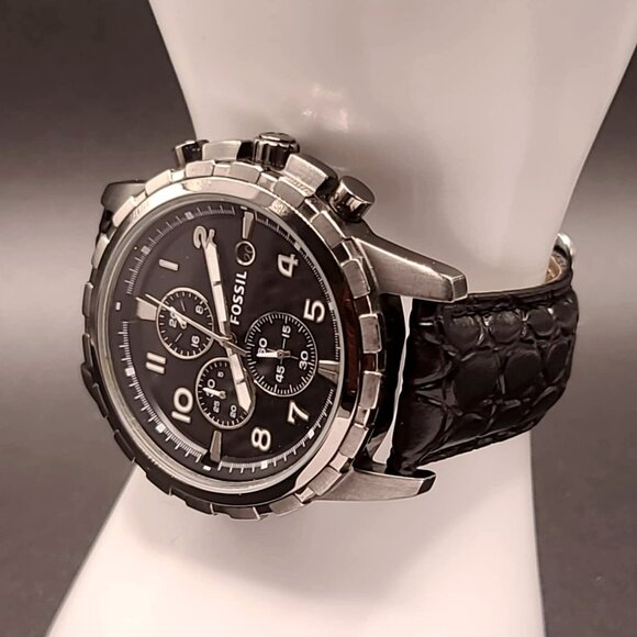 Fossil Large Mens Chronograph Quartz Luminous Sport Watch - Picture 1 of 11